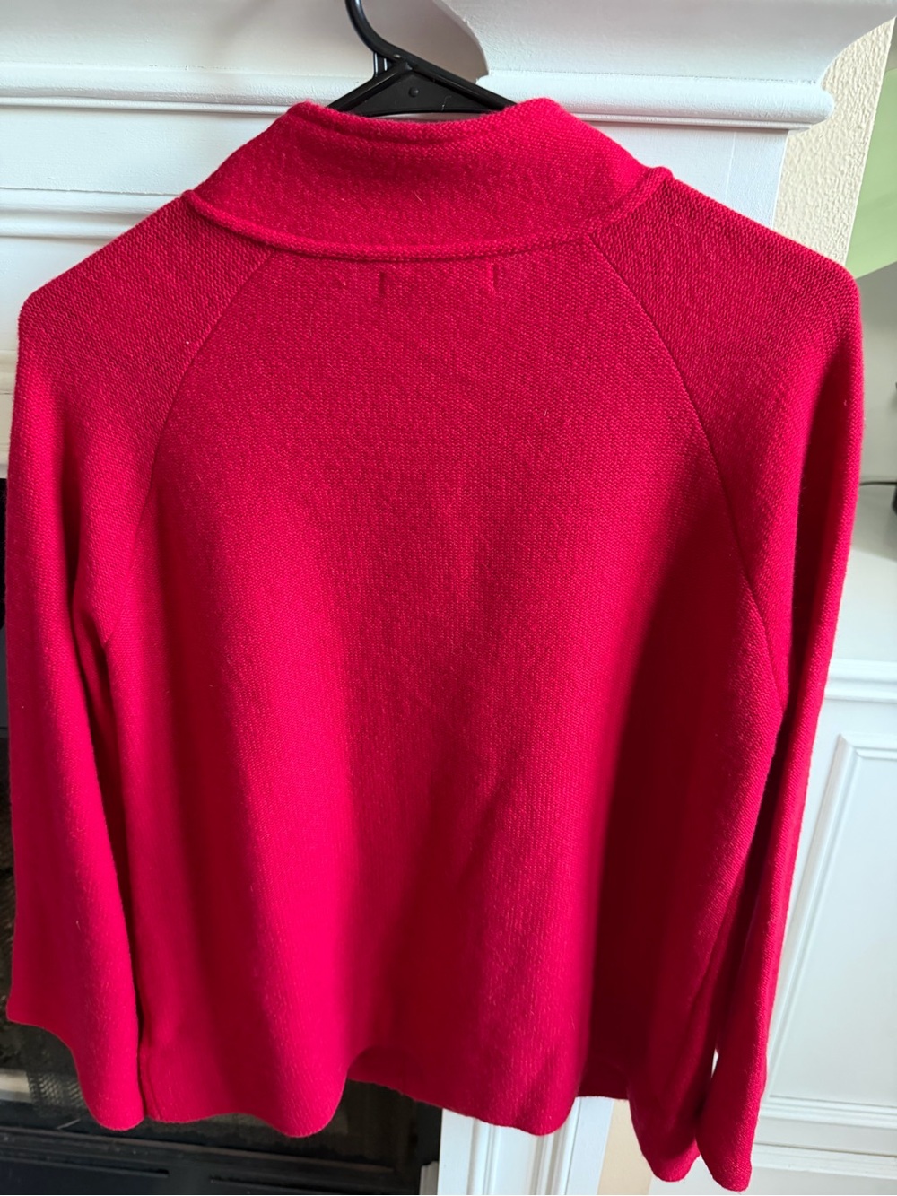 JM Collection 100% Wool Red Sweater Jacket Button Cardigan M - Picture 6 of 8